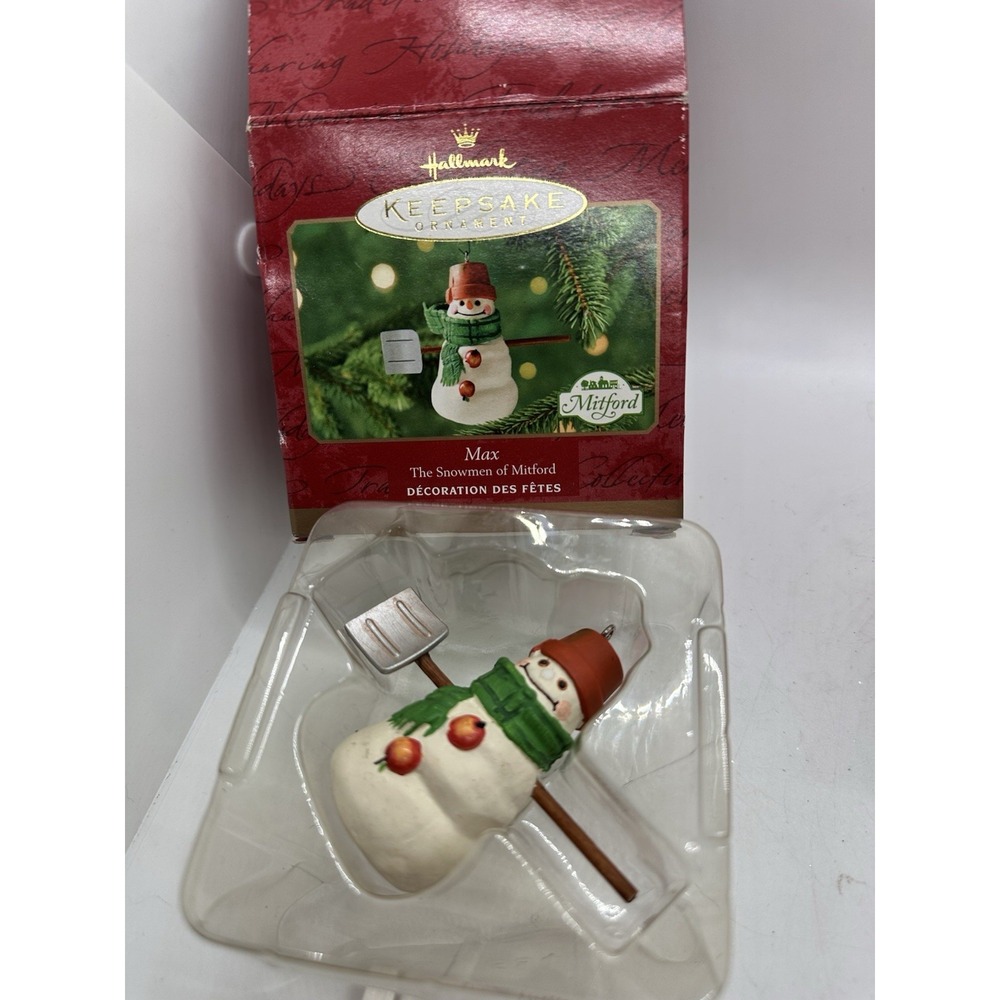 Hallmark Keepsake Max Snowman of Mitford Ornament 2000 Jan Karon‎